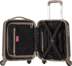 Decent Handbagage Koffer / Trolley / Reiskoffer - 42 Cm - 24 Liter - ABS - Maxi Air - Champagne -Optimaal Reisopslag Winkel 1200x1096