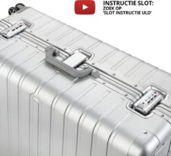 CarryOn Kofferset ULD - Luxe Aluminium Handbagage Koffer 55cm + 76cm Grote Reiskoffer - Dubbel TSA Slot - Zilver -Optimaal Reisopslag Winkel 1200x1097