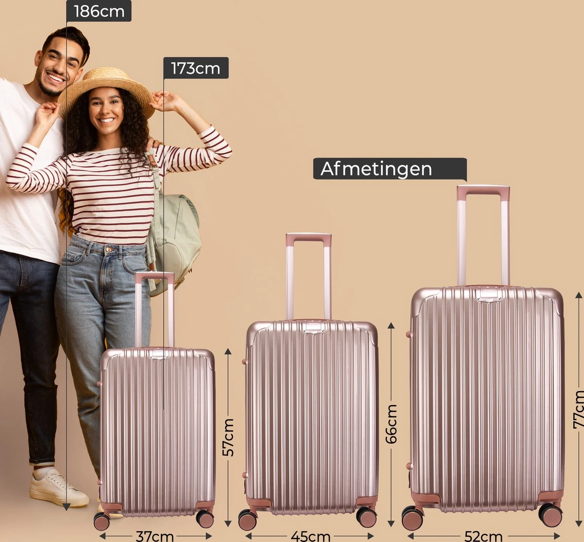 Royal Swiss - Reis koffer - 76cm - Cijferslot- Lichtgewicht koffer - 4 wielen - Rose Gold Royal Swiss - Reis Koffer - 76cm - Cijferslot- Lichtgewicht Koffer - 4 Wielen - Rose Gold -Optimaal Reisopslag Winkel 1200x1114 14