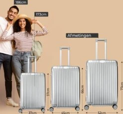Royal Swiss - Reis Koffer - 76cm - Cijferslot- Lichtgewicht Koffer - 4 Wielen - Silver 6 Royal Swiss - Reis Koffer - 76cm - Cijferslot- Lichtgewicht Koffer - 4 Wielen - Silver -Optimaal Reisopslag Winkel 1200x1114