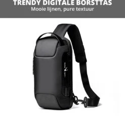 Brandie® - Rugzak - Laptop Rugzak Tot Voor Unisex - Schooltas - Waterdicht - Large Capaciteit - USB Poort - Met Regenhoes - Schoudertas Voor Reizen En Zakelijk Werk - Materiaal Polyester - Maat16 X 11 X 33 Inch - Zwart -Optimaal Reisopslag Winkel 1200x1117 4