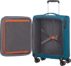 American Tourister Reiskoffer - Crosstrack Spinner 55/20 Tsa (Handbagage) Navy/Orange -Optimaal Reisopslag Winkel 1200x1119