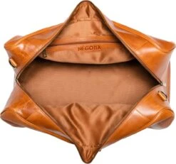 NEGOTIA Delta - Leren Weekendtas - Leren Reistas - Duffel Bag - 100% Luxe Top-Grain Leer - Bruin -Optimaal Reisopslag Winkel 1200x1121 2