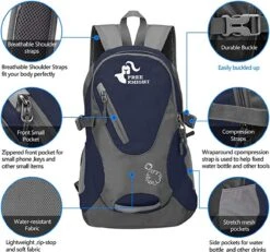 Free Knight Klein Dagrugzak, 20 L, Marineblauw ,waterdichte ,lichtgewicht -Optimaal Reisopslag Winkel 1200x1124 3