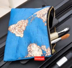 KIKKERLAND Reistas Wereldkaart L - Reistas Met Rits - Koffer Organiser - Vakantie -Optimaal Reisopslag Winkel 1200x1128