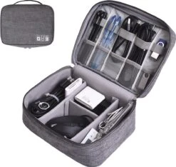 Travelorganizer Electronica Grijs - Reis Organiser Oplader - Opberger Vakantie / Travel - Reisorganizer -Optimaal Reisopslag Winkel 1200x1136