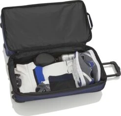 Travelite Basics Wheeled Duffle 70cm Expandable Grey/Green -Optimaal Reisopslag Winkel 1200x1146 5