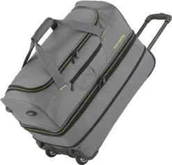 Travelite Basics Wheeled Duffle 70cm Expandable Grey/Green -Optimaal Reisopslag Winkel 1200x1150 6