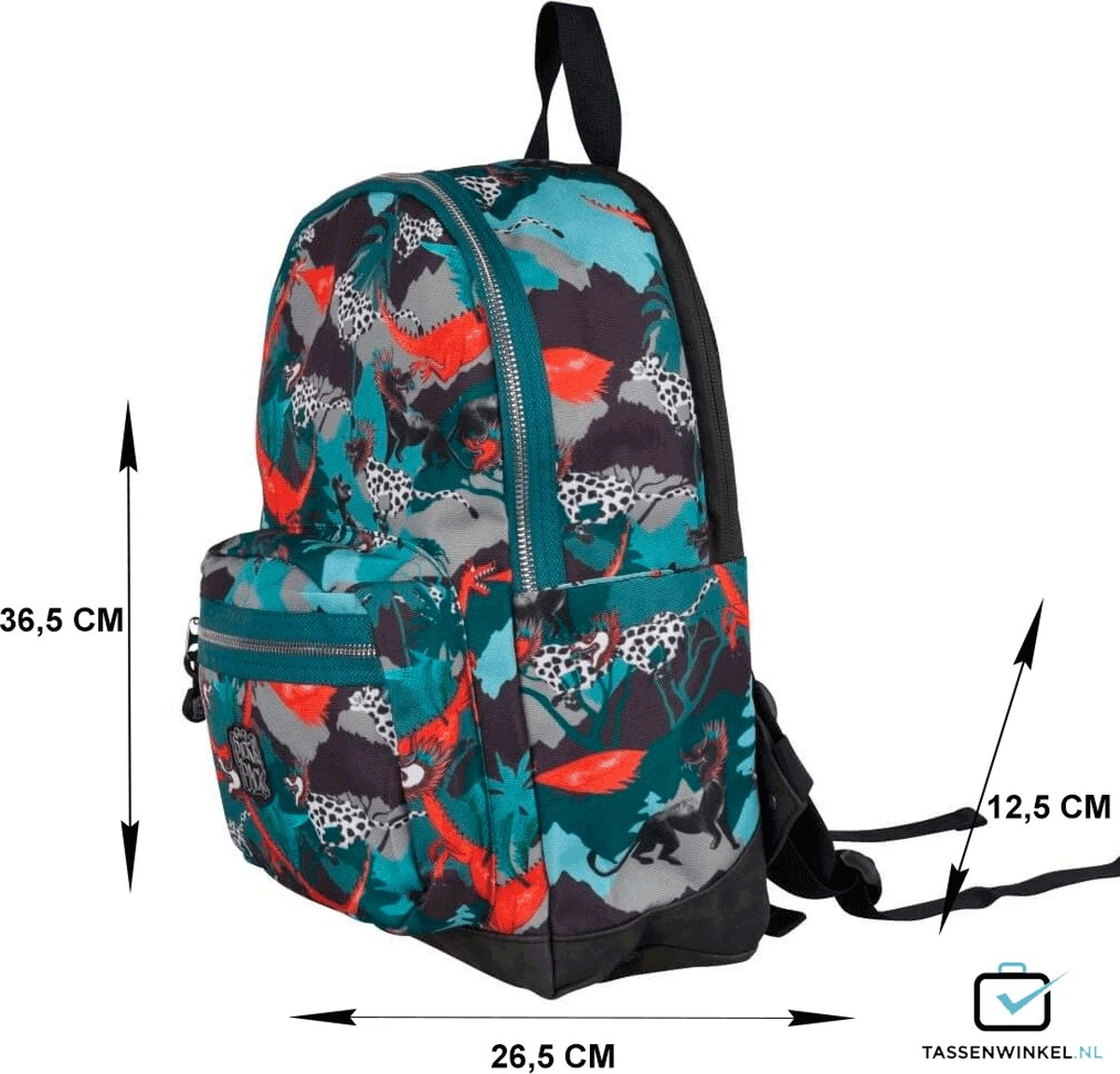 Pick & Pack Forest Dragon Backpack M - Multi green Pick & Pack Forest Dragon Backpack M - Multi Green -Optimaal Reisopslag Winkel 1200x1151 6