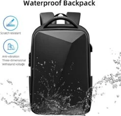 Bange Rugtas - 15,6 Inch - Laptop Rugzak - USB-aansluiting - TSA Slot - Waterafstotend - Zwart - Incl. Smart Thermosfles -Optimaal Reisopslag Winkel 1200x1152 9