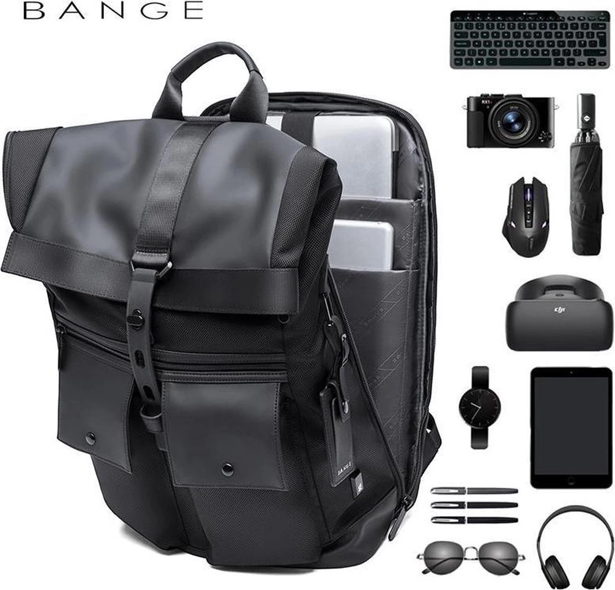 Bange Rugzak - 15,6 inch laptop vak - Multifunctioneel - Comfort - Incl. Smart Thermosfles Bange Rugzak - 15,6 Inch Laptop Vak - Multifunctioneel - Comfort - Incl. Smart Thermosfles -Optimaal Reisopslag Winkel 1200x1153 5