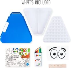 Trunki: TEEBEE Terrance Blauw - Kids Travel Toy Box, Bevat Een Leuk Activiteitenboekje, Kleurpotloden En Stickers, In Doos 15,5x18x18cm, 3+ -Optimaal Reisopslag Winkel 1200x1157