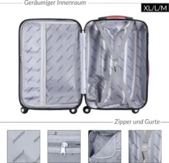 Monzana Hard Case Koffer Baseline XL Zwart -Optimaal Reisopslag Winkel 1200x1158 2
