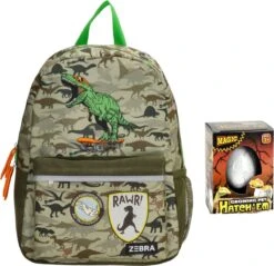 Zebra Rugzak Dino Camouflage (m) + Dino Ei