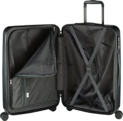 Princess Traveller Harlem - Reiskoffer - Zwart - RPET - M - 65cm -Optimaal Reisopslag Winkel 1200x1174 2