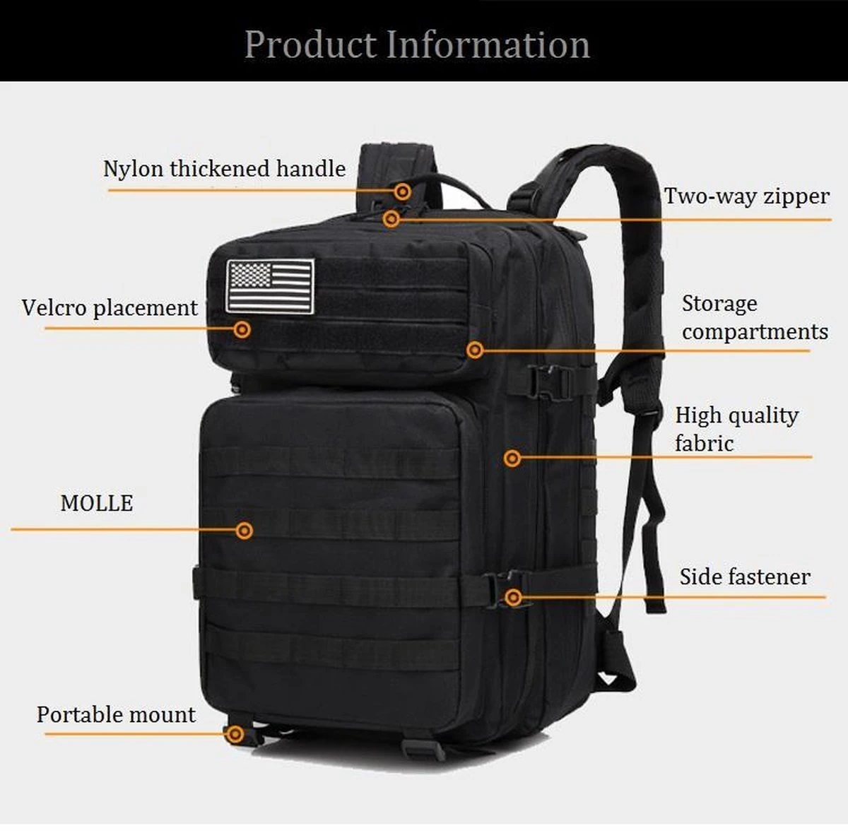 Northwest Tactical Backpack 45l | Tactische rugzak - sport - school - werk ARMY GREEN | leger groen Northwest Tactical Backpack 45l | Tactische Rugzak - Sport - School - Werk ARMY GREEN | Leger Groen -Optimaal Reisopslag Winkel 1200x1179 6