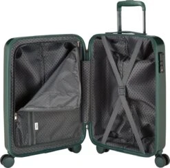 Princess Traveller Harlem - Handbaggage Koffer - Groen - S - 55cm -Optimaal Reisopslag Winkel 1200x1180
