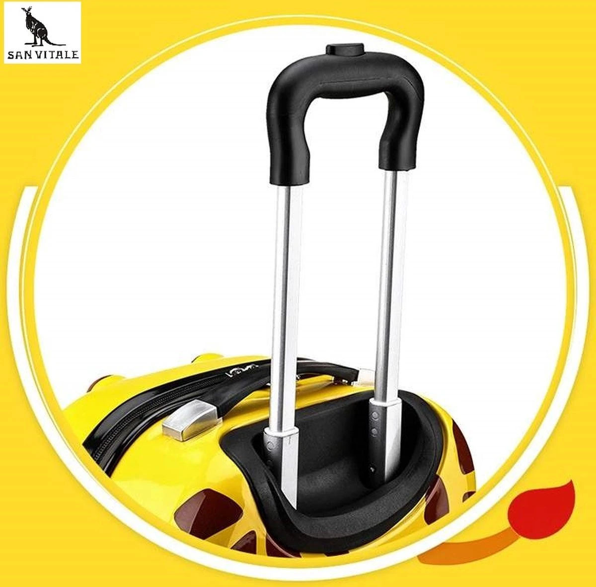 San Vitale® - Lichtgewicht reis koffer - Trolley - Handbagage - Dino - Krokodil - Groen San Vitale® - Lichtgewicht Reis Koffer - Trolley - Handbagage - Dino - Krokodil - Groen -Optimaal Reisopslag Winkel 1200x1180 3