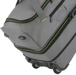 Travelite Basics Wheeled Duffle 70cm Expandable Grey/Green -Optimaal Reisopslag Winkel 1200x1184 3