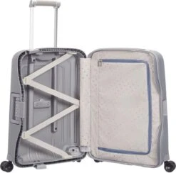 Samsonite Reiskoffer - S'CURE SPINNER 55/20 (Handbagage) Zilverkleurig -Optimaal Reisopslag Winkel 1200x1185 1