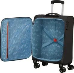 American Tourister Reiskoffer - Sea Seeker Spinner 55cm (Handbagage)- Charcoal Grey -Optimaal Reisopslag Winkel 1200x1185 2