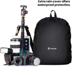 Tarion Rugzakje Voor Fotografen; Met Speciale Opbergruimte Voor Een Spiegelreflexcamera; Waterdicht, Licht En Compact; Incl. Vak Voor 15 Inch Laptop En Een Regenhoes; Grijs 5 Tarion Rugzakje Voor Fotografen; Met Speciale Opbergruimte Voor Een Spiegelreflexcamera; Waterdicht, Licht En Compact; Incl. Vak Voor 15 Inch Laptop En Een Regenhoes; Grijs -Optimaal Reisopslag Winkel 1200x1186 5