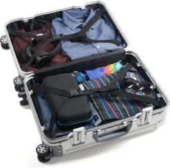 Aluminium Handbagage Koffer Mozzel Darrow - Reiskoffer Met Wielen - 51cm - Harde Koffer - Zilver -Optimaal Reisopslag Winkel 1200x1190 3