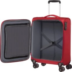 American Tourister Reiskoffer - Crosstrack Spinner 55/20 Tsa (Handbagage) Red/Grey -Optimaal Reisopslag Winkel 1200x1194