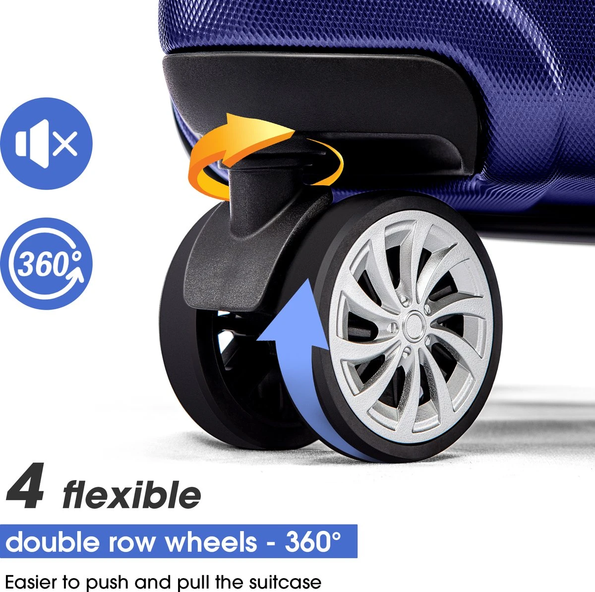 Merax 3-delig Kofferset met TSA Slot - Trolleyset ABS 40L, 70L & 110 Liter - Blauw Merax 3-delig Kofferset Met TSA Slot - Trolleyset ABS 40L, 70L & 110 Liter - Blauw -Optimaal Reisopslag Winkel 1200x1195 6