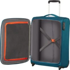 American Tourister Reiskoffer - Crosstrack Spinner 55/20 Tsa (Handbagage) Navy/Orange -Optimaal Reisopslag Winkel 1200x1196
