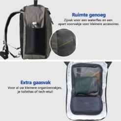 CabinMax Manhatten – Handbagage 20L – Rugzak – Schooltas - 40x20x25 Cm – Compact Reistas – Lichtgewicht – Grijs/Geel 8 CabinMax Manhatten – Handbagage 20L – Rugzak – Schooltas - 40x20x25 Cm – Compact Reistas – Lichtgewicht – Grijs/Geel -Optimaal Reisopslag Winkel 1200x1199 11