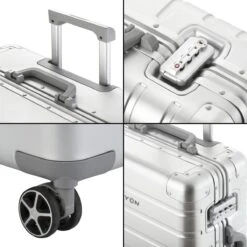 CarryOn Kofferset ULD - Luxe Aluminium Handbagage Koffer 55cm + 76cm Grote Reiskoffer - Dubbel TSA Slot - Zilver -Optimaal Reisopslag Winkel 1200x1200 1013