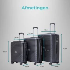 Legage Kofferset - Kofferset 3-Delig - Inclusief TSA Sloten - 1 Handbagage Koffer - Trolley - Zwart 10 Legage Kofferset - Kofferset 3-Delig - Inclusief TSA Sloten - 1 Handbagage Koffer - Trolley - Zwart -Optimaal Reisopslag Winkel 1200x1200 1094