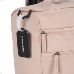 New Rebels® Harper Reistas / Weekendtas Geschikt Voor Handbagage - Waterafstotend Polyutheraan - Trolley Met Wielen En Reflectiedetails - Oud Roze - 29L -Optimaal Reisopslag Winkel 1200x1200 11