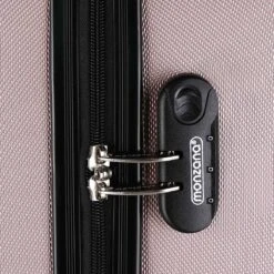 Monzana Hardcase Kofferset 4 Delig - Baseline Beautycase/M/L/XL - Rosé -Optimaal Reisopslag Winkel 1200x1200 1100