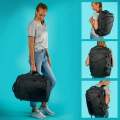 TRVLMORE Reistas - Rugzak - Handbagage Weekendtas - Backpack - Waterafstotend - 40L - Zwart -Optimaal Reisopslag Winkel 1200x1200 1134