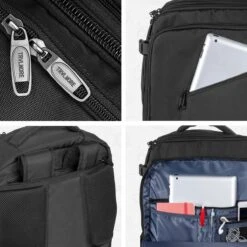 TRVLMORE Reistas - Rugzak - Handbagage Weekendtas - Backpack - Waterafstotend - 40L - Zwart -Optimaal Reisopslag Winkel 1200x1200 1138