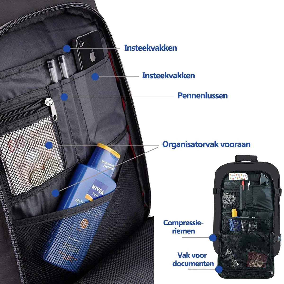 CabinMax Metz Reistas – Handbagage 20L – Rugzak – Schooltas - 40x25x20 cm – Compact Backpack – Lichtgewicht – Teal CabinMax Metz Reistas – Handbagage 20L – Rugzak – Schooltas - 40x25x20 Cm – Compact Backpack – Lichtgewicht – Teal -Optimaal Reisopslag Winkel 1200x1200 1189