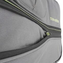 Travelite Basics Wheeled Duffle 70cm Expandable Grey/Green -Optimaal Reisopslag Winkel 1200x1200 1227