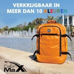 CabinMax Metz Reistas – Handbagage 20L – Rugzak – Schooltas - 40x25x20 Cm – Compact Backpack – Lichtgewicht – Zwart -Optimaal Reisopslag Winkel 1200x1200 1241