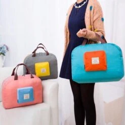 Opvouwbare Draagbare Reistas - Handtas - Schoudertas - Weekendtas - Dames - Heren - Duffle Bag - Roze -Optimaal Reisopslag Winkel 1200x1200 1249