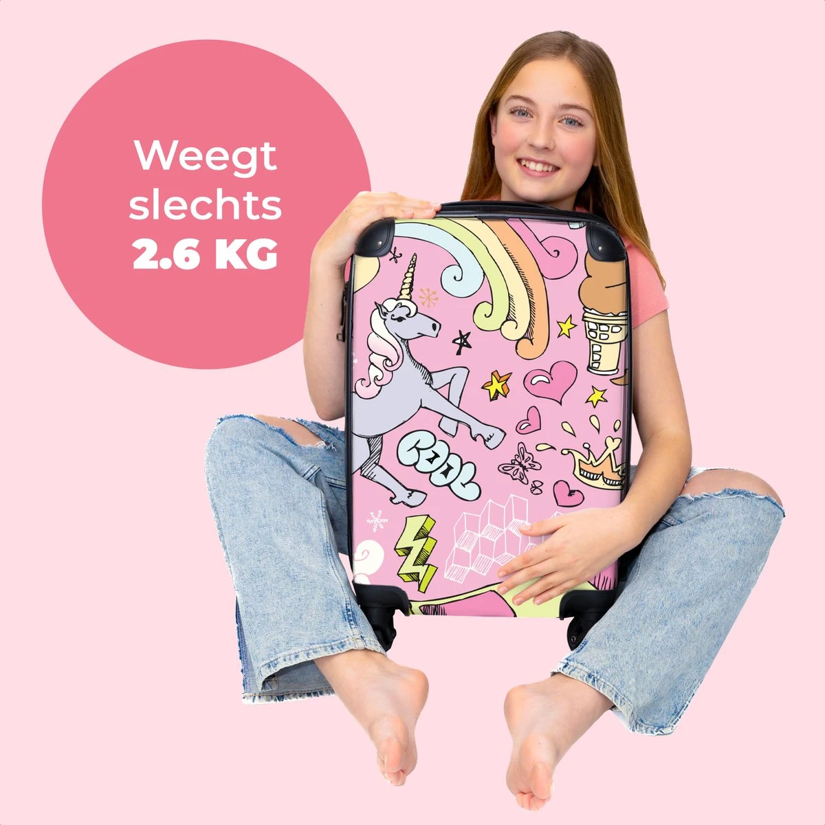 NoBoringSuitcases.com® Koffer - Roze - Eenhoorn - Skateboard - Tekening - Past binnen 55x40x20 cm en 55x35x25 cm - Handbagage - Trolley - Fotokoffer - Cabin Size - Print NoBoringSuitcases.com® Koffer - Roze - Eenhoorn - Skateboard - Tekening - Past Binnen 55x40x20 Cm En 55x35x25 Cm - Handbagage - Trolley - Fotokoffer - Cabin Size - Print -Optimaal Reisopslag Winkel 1200x1200 128