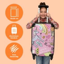 NoBoringSuitcases.com® Koffer - Roze - Eenhoorn - Skateboard - Tekening - Past Binnen 55x40x20 Cm En 55x35x25 Cm - Handbagage - Trolley - Fotokoffer - Cabin Size - Print 4 NoBoringSuitcases.com® Koffer - Roze - Eenhoorn - Skateboard - Tekening - Past Binnen 55x40x20 Cm En 55x35x25 Cm - Handbagage - Trolley - Fotokoffer - Cabin Size - Print -Optimaal Reisopslag Winkel 1200x1200 129