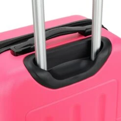 Decent Handbagage Koffer / Trolley / Reiskoffer - 50 Cm - 32 Liter - ABS - Neon-Fix - Roze -Optimaal Reisopslag Winkel 1200x1200 154