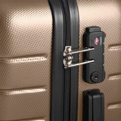 Swiss Alpine 2.0 - Handbagage Koffer - 55x35x20 Cm - 4 Wielen - Goud - Brons -Optimaal Reisopslag Winkel 1200x1200 156