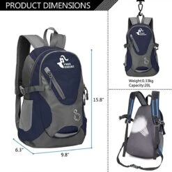 Free Knight Klein Dagrugzak, 20 L, Marineblauw ,waterdichte ,lichtgewicht -Optimaal Reisopslag Winkel 1200x1200 1618