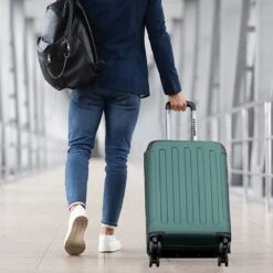 TRVLMORE Koffer - Handbagage - 54x36x20cm - 38L - Donkergroen -Optimaal Reisopslag Winkel 1200x1200 167