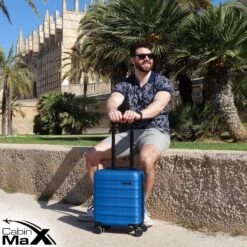 CabinMax Handbagage Koffer - Trolley 30L - Harde Reiskoffer - 45x36x20cm - Lichtgewicht - Groot Capaciteit - Aegean Blue -Optimaal Reisopslag Winkel 1200x1200 201