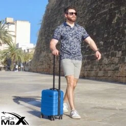CabinMax Handbagage Koffer - Trolley 30L - Harde Reiskoffer - 45x36x20cm - Lichtgewicht - Groot Capaciteit - Aegean Blue -Optimaal Reisopslag Winkel 1200x1200 202