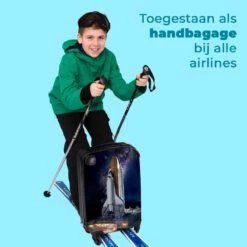 NoBoringSuitcases.com® Koffer - Ruimte - Spaceshuttle - Raket - Jongens - Past Binnen 55x40x20 Cm En 55x35x25 Cm - Handbagage - Trolley - Fotokoffer - Cabin Size - Print -Optimaal Reisopslag Winkel 1200x1200 219